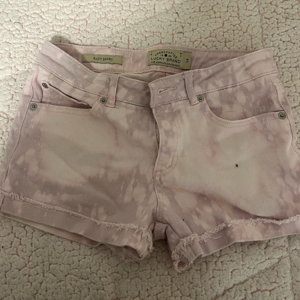 Lucky brand dip died jean shorts size small